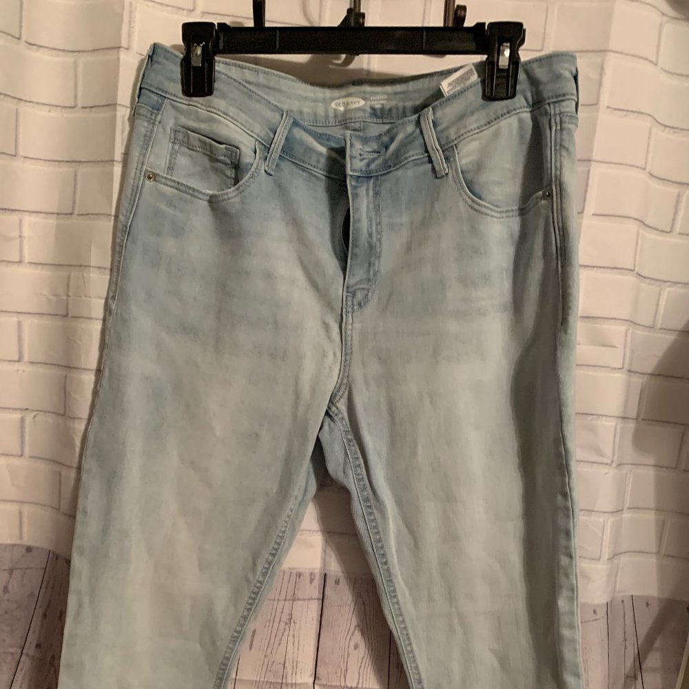 OLD NAVY SUPER SKINNY LIGHT JEANS SZ 12